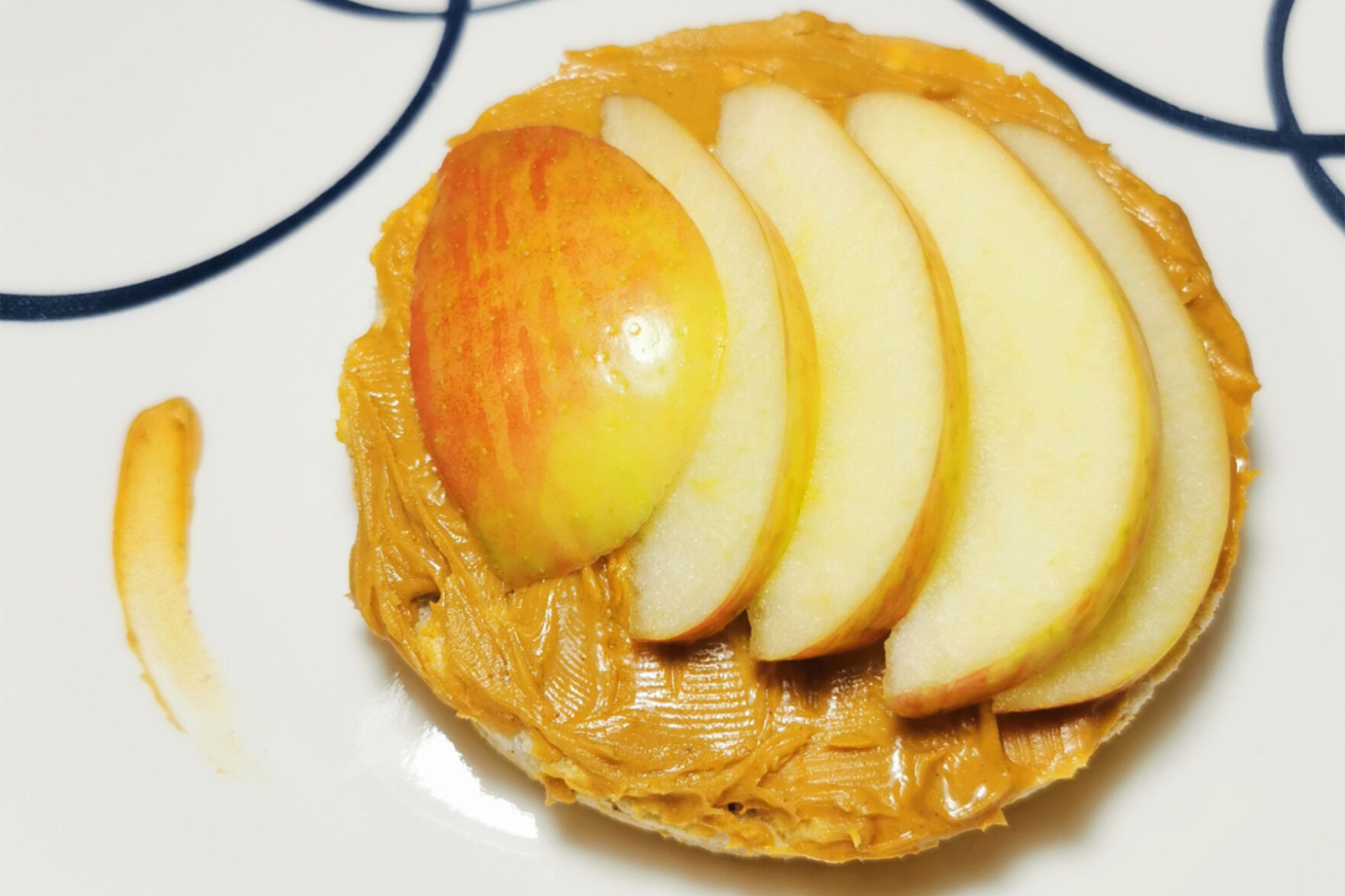Nut butter and apple